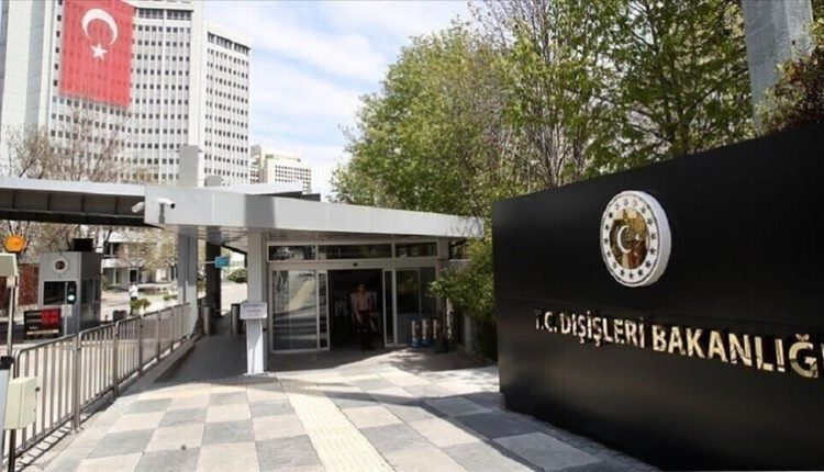 Turkey’s Foreign Ministry building in Ankara, amid ongoing diplomatic overtures toward Damascus regarding northeast Syria.