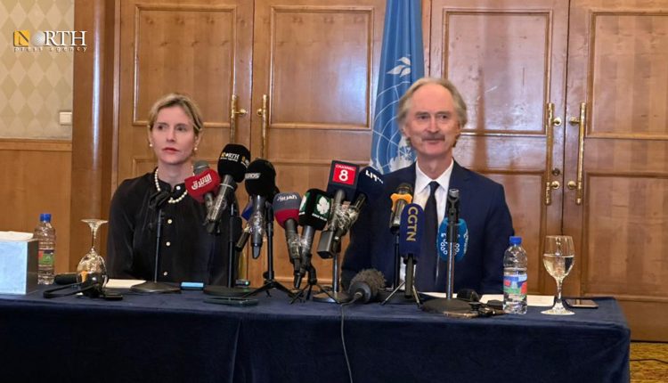 UN Special Envoy for Syria Geir Pedersen during a press conference in Damascus – North Press