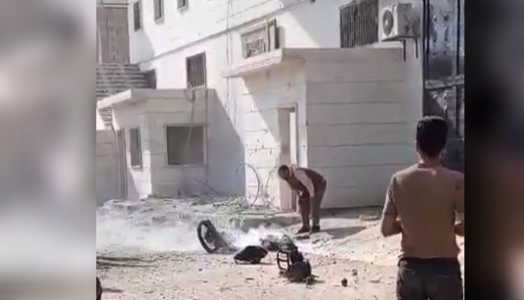 A motorcycle was targeted in al-Dana in Idlib Governorate, northwestern Syria, on June 10, 2025 – North Press