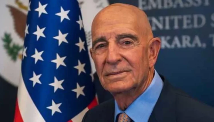 US Special Envoy to Syria Thomas Barak during a press conference.