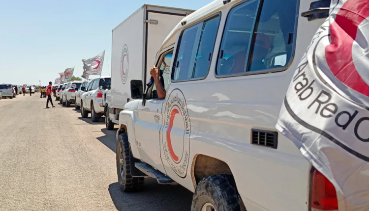 Red Crescent convoy heading to Suwayda
