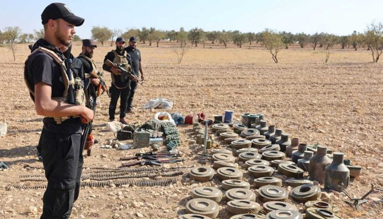 Mines discovered in a well near Homs