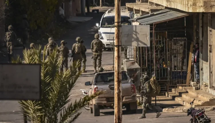 Israeli soldiers patrol in the town of Jubata al-Khashab, north of Quneitra in southern Syria on Dec. 20, 2024 – AFP