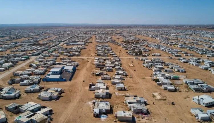 An aerial view of the Zaatari Syrian refugee camp in Mafraq Governorate, some 90 kilometers east of Amman – UNHCR