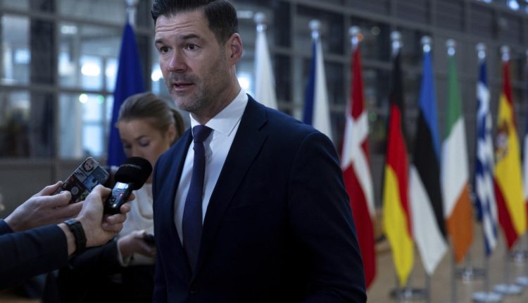Sweden’s Migration Minister Johan Forssell – AP