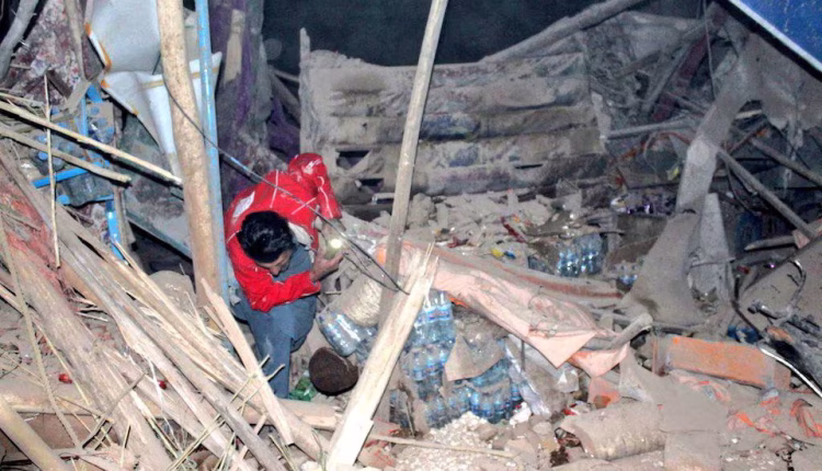 A rescuer works following an earthquake at an unidentified location in Afghanistan on Nov. 3, 2025. – Reuters