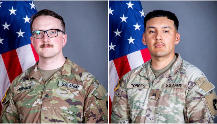 The two U.S. sergeants, Edgar Brian Torres Tovar and William Nathaniel Howard who were killed in Palmyra attack, Syria, on Dec. 13, 2025.