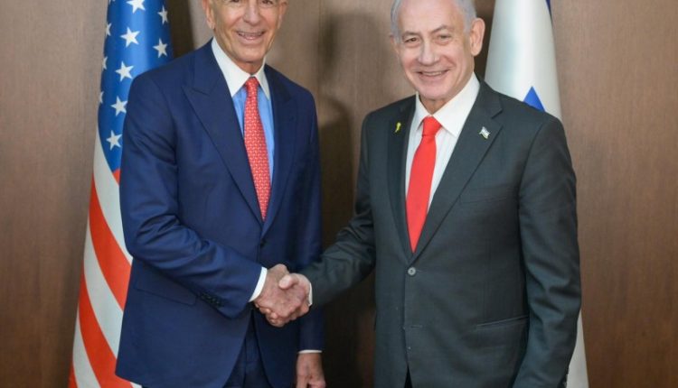 Israeli Prime Minister Benjamin Netanyahu and U.S. Special Envoy to Syria Thomas Barrack during meeting in Jerusalem on Dec. 15, 2025. – Israeli government
