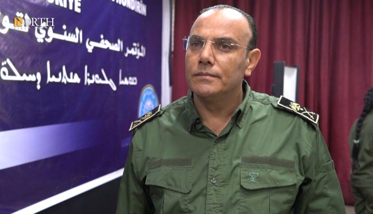 Ali al-Hassan, an officer of the Internal Security Forces of North and East Syria (Asayish) in the city of Raqqa, northern Syria. – North Press