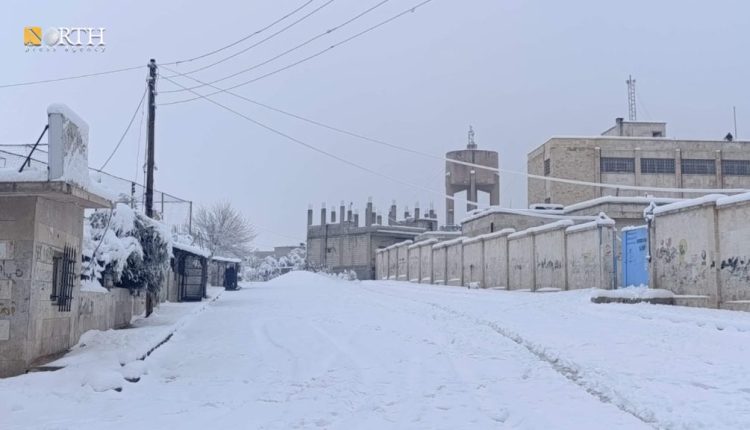 Heavy snowfall in the Kurdish city of Kobani in northern Syria on Jan. 23, 2026. – North Press