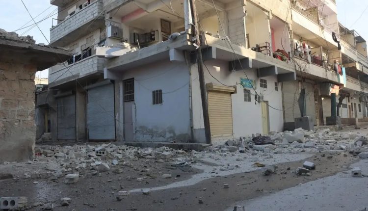 Impacts of shelling by Damascus-affiliated factions on a residential building in the Kurdish neighborhood of Sheikh Maqsoud in Aleppo, Syria, on Jan. 7, 2026.