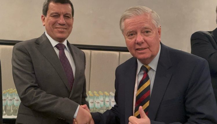 Meeting of SDF Gen. Mazloum Abdi and U.S. Senator Lindsey Graham on the sidelines of Munich Security Conference on Feb. 14, 2026.