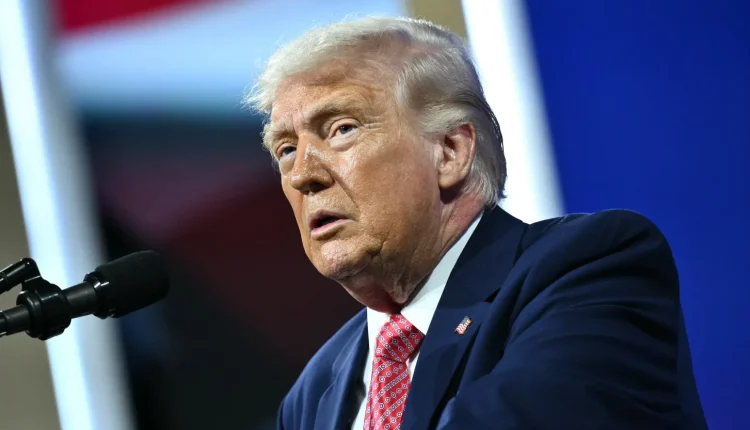 U.S. President Donald Trump speaks during the Future Investment Initiative (FII) Summit in Miami Beach, Florida, on March 27, 2026. – AFP