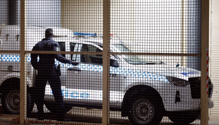 A police van with one of the Australian women linked to ISIS at the Mascot Police Station in Sydney on May 7, 2026 after they returned from Syria. – Getty Images