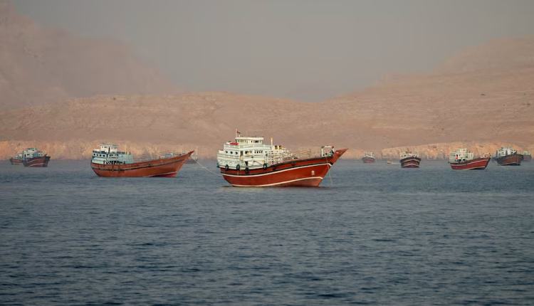 Vessels at the Strait of Hormuz, as seen from Musandam, Oman, on June 14, 2026. – Reuters