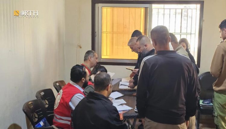 Unregistered Kurds in a center in Qamishli city, northeastern Syria, applying for the Syrian citizenship on April 6, 2026. – North Press