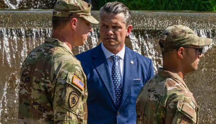 Defense Secretary Pete Hegseth earlier this month. More than 400 U.S. service members have been injured in the Iran conflict, according to U.S. Central Command. – The New York Times withhold