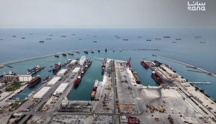A view of Tartus Port on Syria's Mediterranean coast, which hosts a Russian military facility. – SANA