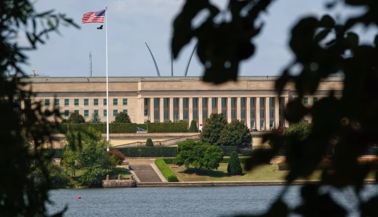 An American flag is flown outside of the Pentagon in Arlington, Virginia, on July 29, 2026. – Getty Images