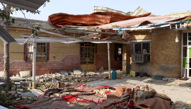 Rubble lies around a damaged house following a reported attack near a wedding gathering in Kuhistik, Sirik, Iran, Sep. 2, 2026. – Reuters