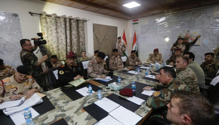 کۆبوونەوەی فەرماندەکانی ئۆپەراسیۆنە هاوبەشەکان و پێشمەرگە لە هەولێر - وەرگیراو