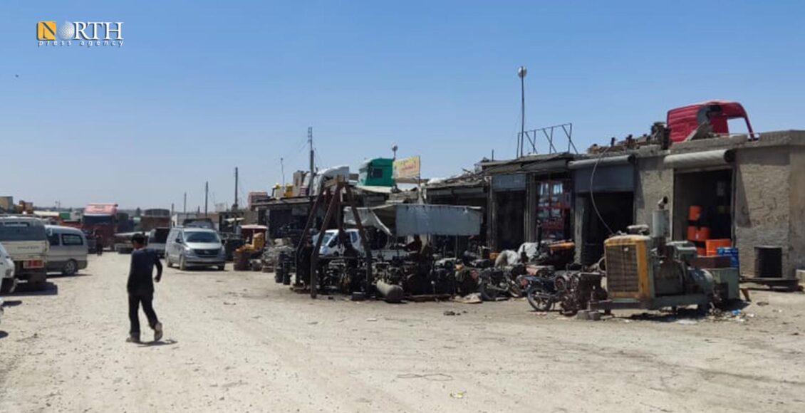 دوکانێکی بازرگانی سکرابی ئۆتۆمبێل لە مونبیج- نۆرس پرێس