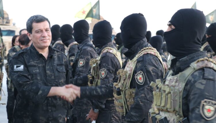 مەزڵوم عەبدی لە مەراسیمی پیرۆزبایی یادی شۆڕسی 19 ی تەموزدا- sdf-press