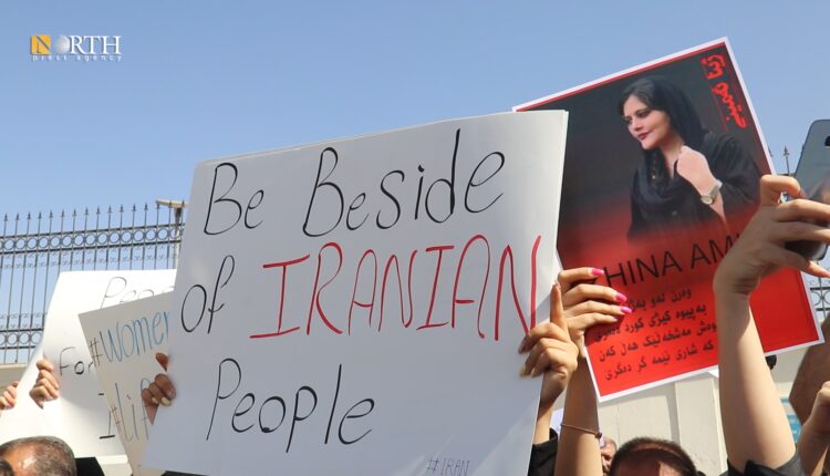 خۆپێشاندانی هه‌ولێر بۆ پشتیوانی لە رۆژهەڵاتی کوردستان – نورس پرێس