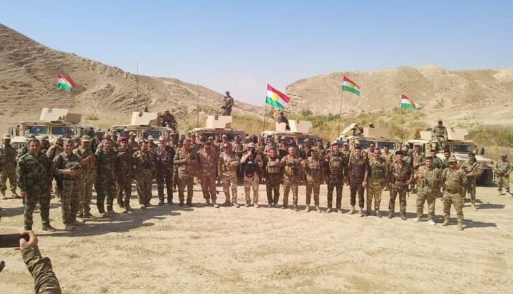 هێزەکانی پێشمەرگەی کوردستان لە کاتی ئەنجامدانی ئۆپەراسیۆنەکەدا– میدیای فەرمی