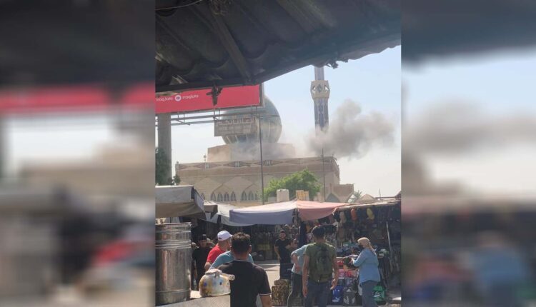 کاریگەری هێرشە مووشەکیەکەی سەر ناوچەی سەوز- پێگەی شانەی راگەیاندنی ئاسایشی عێراق
