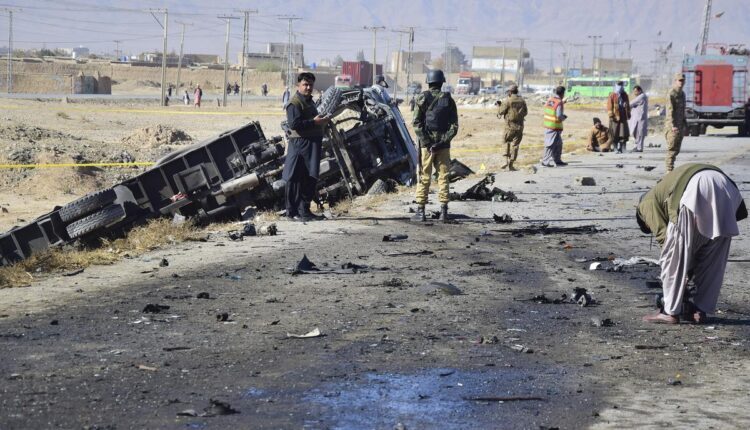 ناوچەی تەقینەوەکە لە پاکستان
