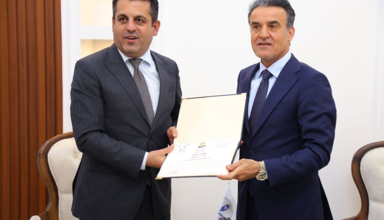 وەزیری تەندروستی حکومەتی هەرێمی کوردستان و وەزیری خوێندنی باڵاو توێژینەوەی زانستی- دەستاودەست