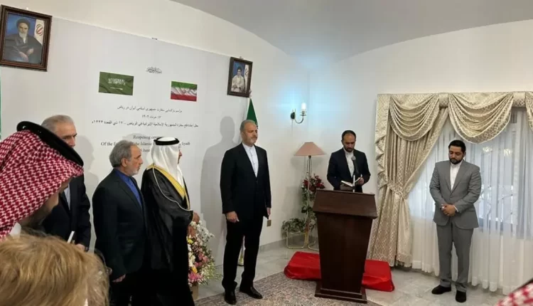 مەراسیمی کردنەوەی باڵیۆزخانەی ئێران لە سعودییەی عەرەبی - ئەلعەرەبییە