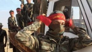 چەکدارانی لیوای قودسی سەر بە ئێران لە دێرەزوور – دەستاودەست