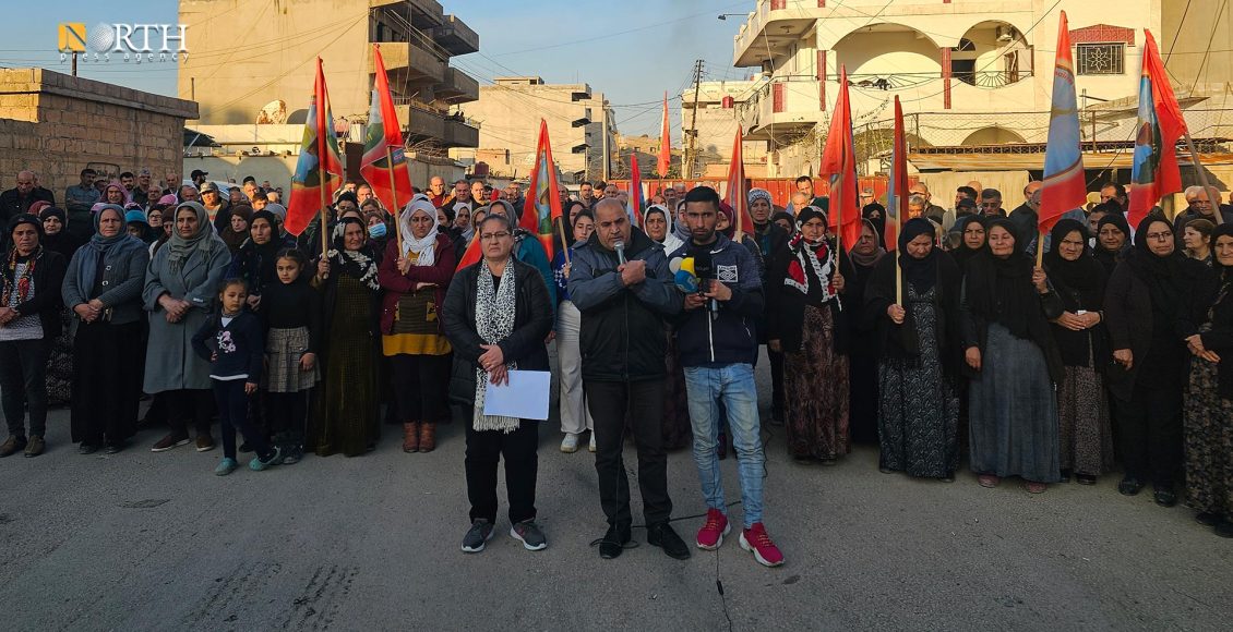 خۆپیشاندانی سەرکۆنەکردنی هێرشەکانی تورکیا بۆ سەر ماڵی بریندارەکانی جەنگی داعش – نۆرس پرێس
