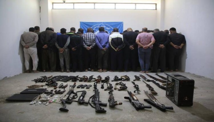 وێنەیەک کە لەلایەن ئاسایشی رۆژئاوای كوردستانهوه بڵاوکراوەتەوە دەرئەنجامی ئۆپەراسیۆنی ئەمنی حەسەکە نیشان دەدات