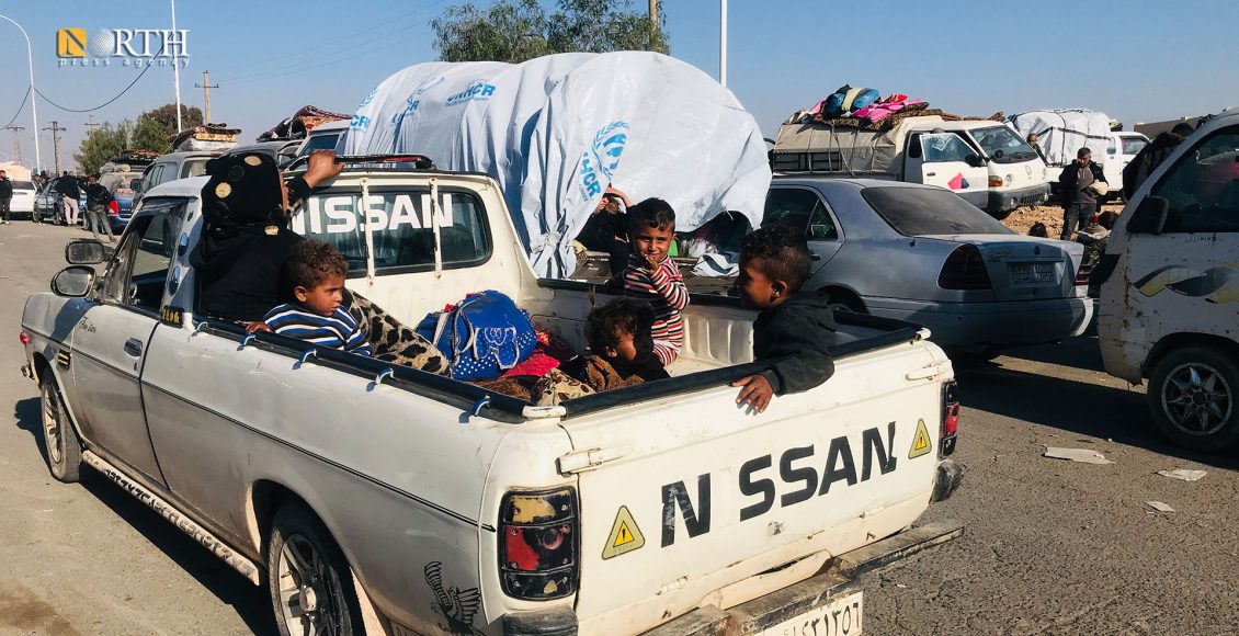 ئاوارەكانی گوندەواری باکووری شاری حەلەب گەیشتنە شاری تەبقە – نۆرس پرێس