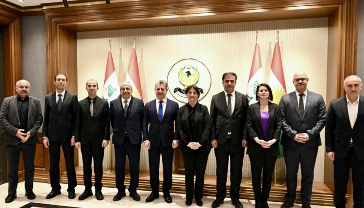 مەسرور بارزانی سەرۆکی حکومەتی هەرێمی کوردستان و شاندی ئیمرالیی - حکومەتی هەرێمی کوردستان