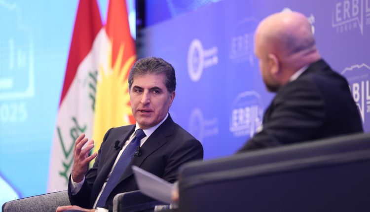 نێچیرڤان بارزانی، سەرۆكی هەرێمی كوردستان لە كۆڕبەندی هەولێر