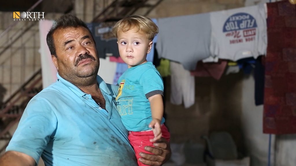 الحسكة - نازح من سري كانيه يروي معاناته في الحصول على مياه الشرب - نورث برس