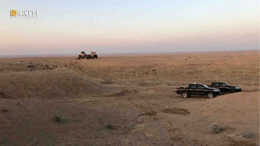 دير الزور-مدرعات وسيارات لقوات سوريا الديمقراطية في وادي العجيج-نورث برس