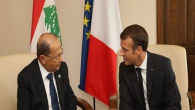 الرئيس الفرنسي ونظيره اللبناني