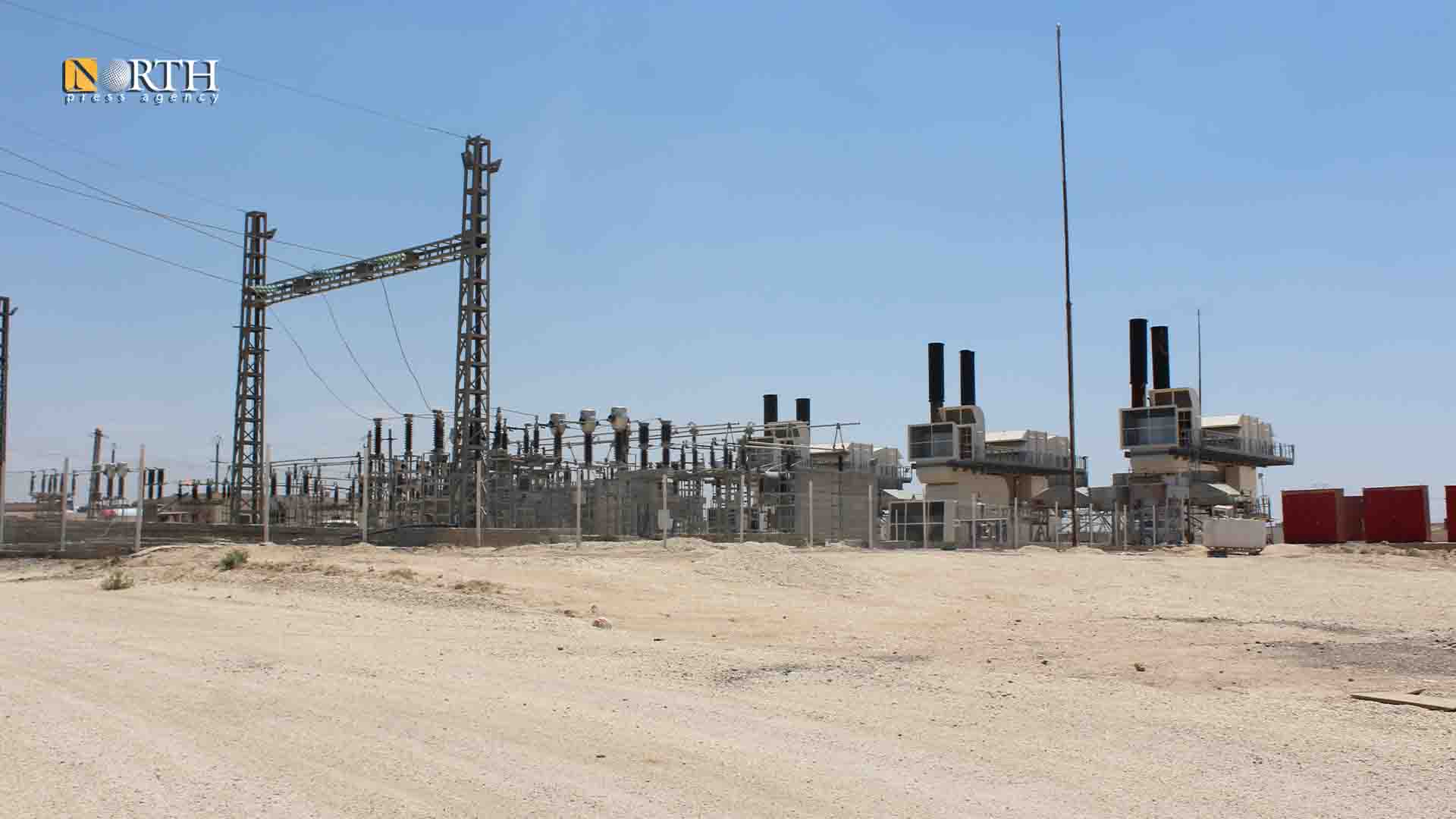 مديرية الطاقة في الشدادي بريف حسكة تشغل كامل عنفات محطة الجبسة