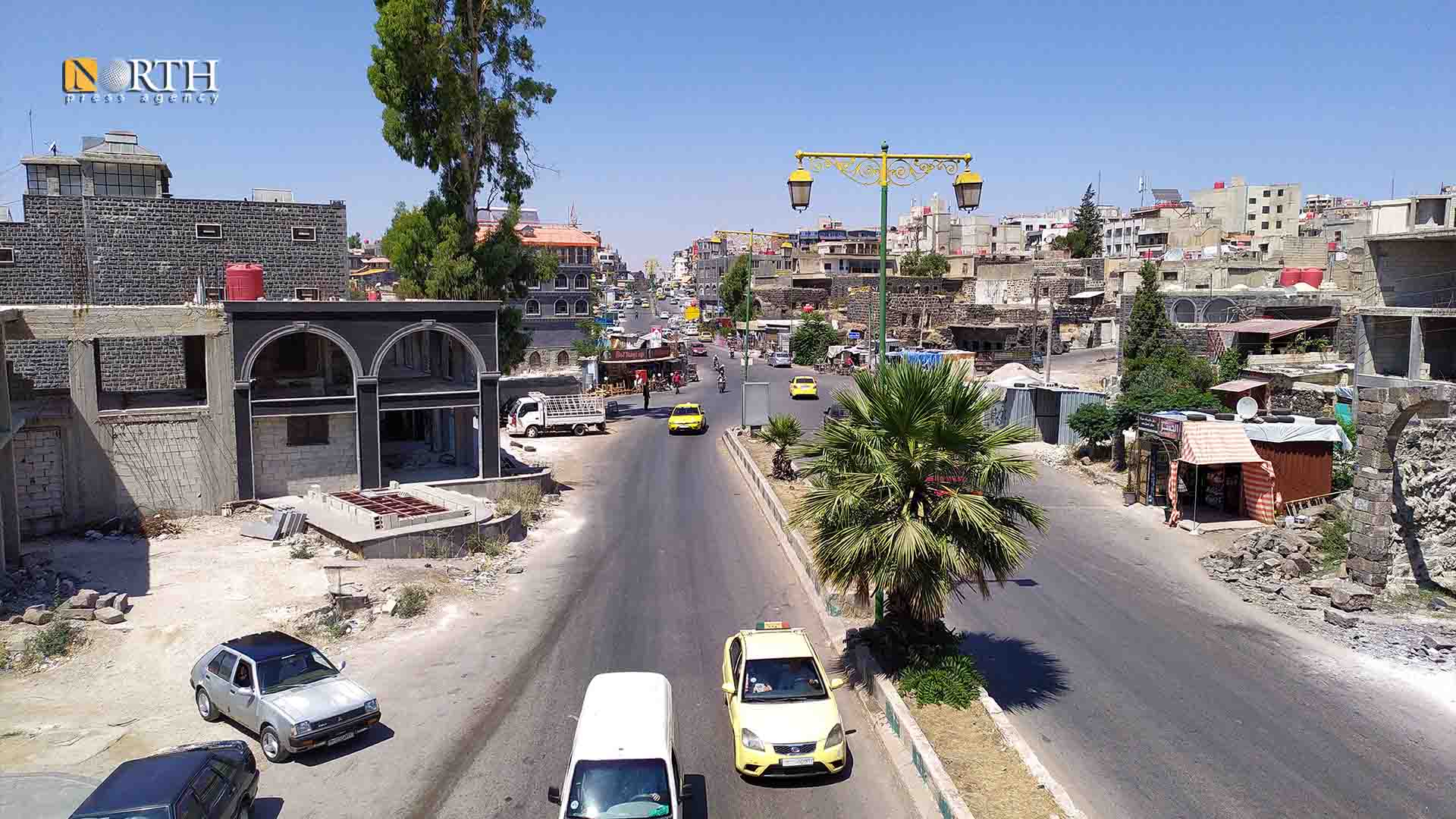المدخل الجنوبي لمدينة السويداء - نورث برس