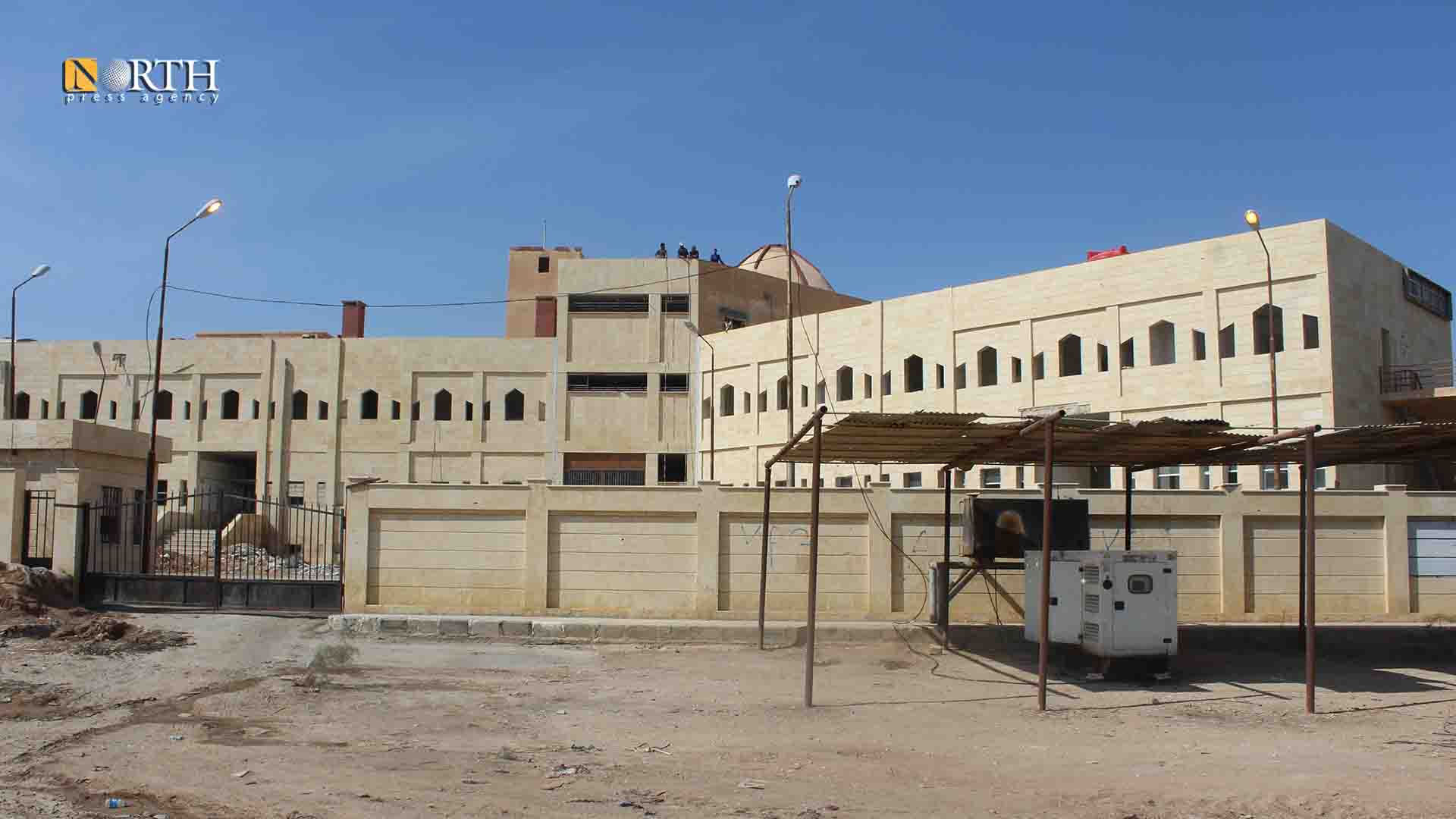 المشفى العام في مدينة الشدادي جنوب حسكة - نورث برس