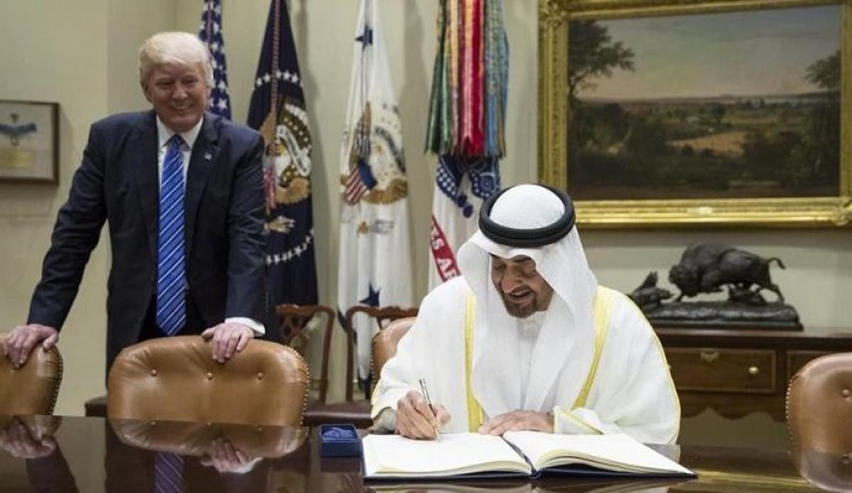 الرئيس الأميركي وولي عهد أبو ظبي