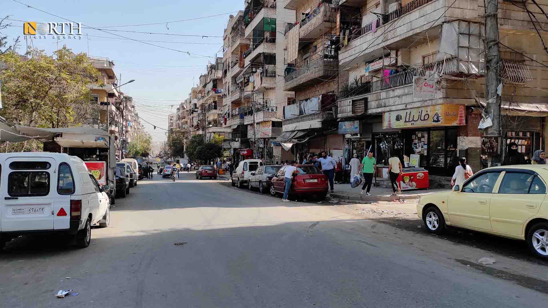 حلب- الدوار الأول بحي الأشرفية – نورث برس