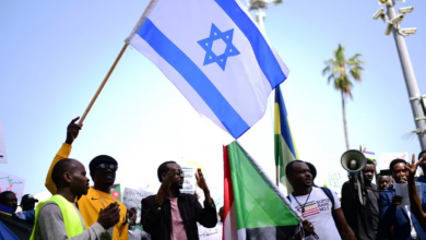 سودانيون يتظاهرون في تل أبيب دعماً لشعبهم في السودان/متداول