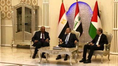 وزراء خارجية مصر والأردن والعراق
