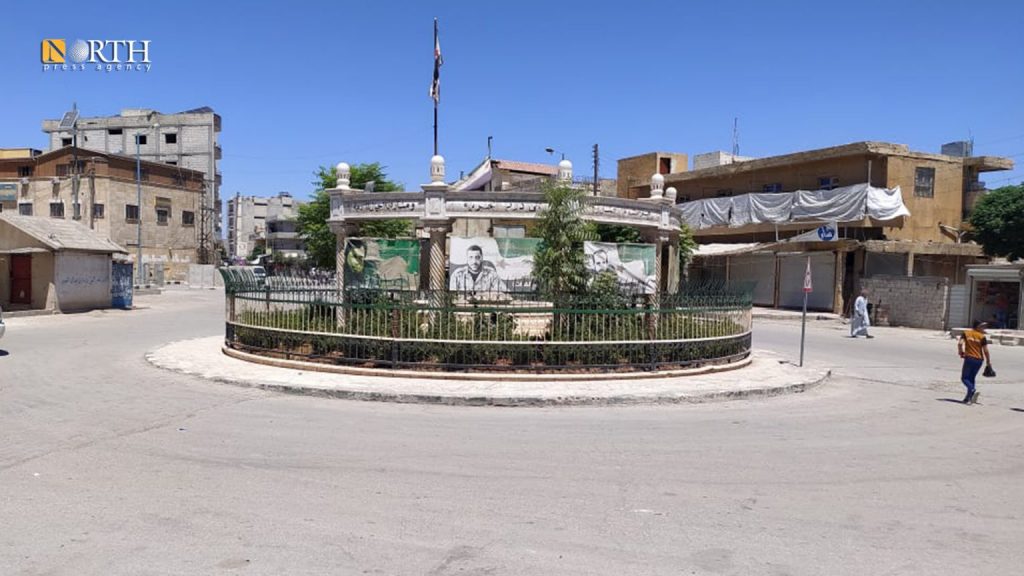دوار "الشهداء" في مدينة جرابلس بريف حلب الشمالي- نورث برس